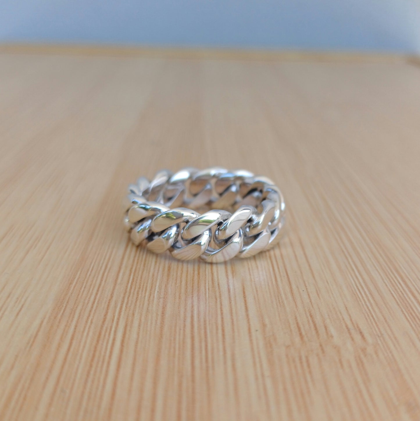 8MM Mexican Cuban Link Ring