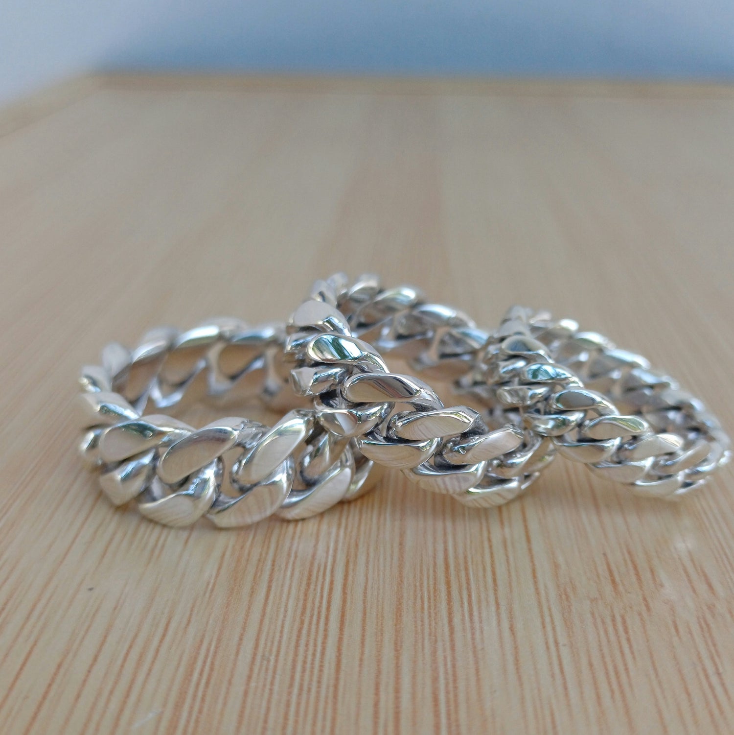 Mexican Cuban Link Rings