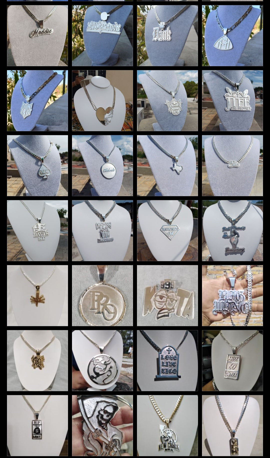 Personal Custom Pendants.