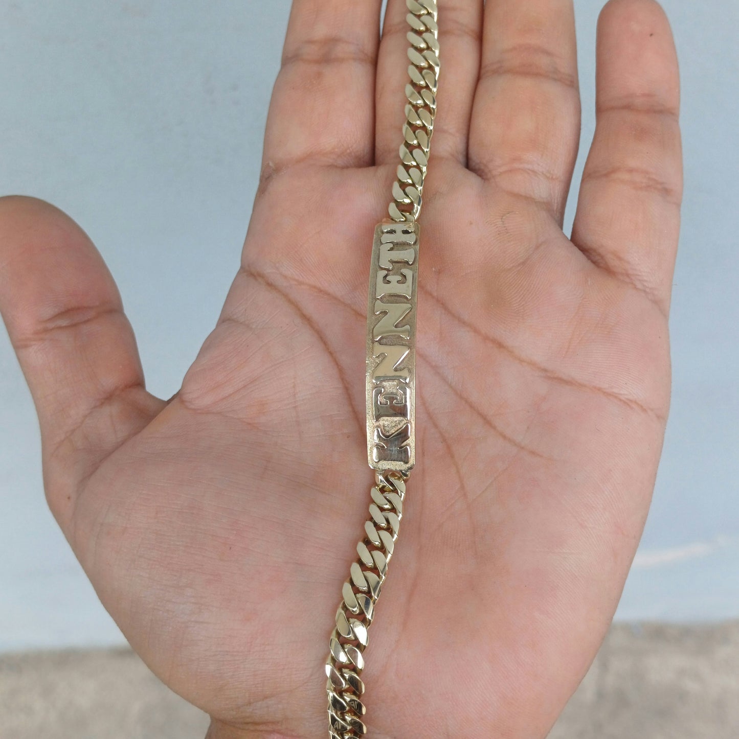 6MM Mexican Cuban Link I.D. Bracelet 10K
