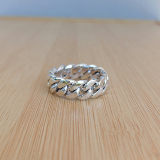 8MM Mexican Cuban Link Ring