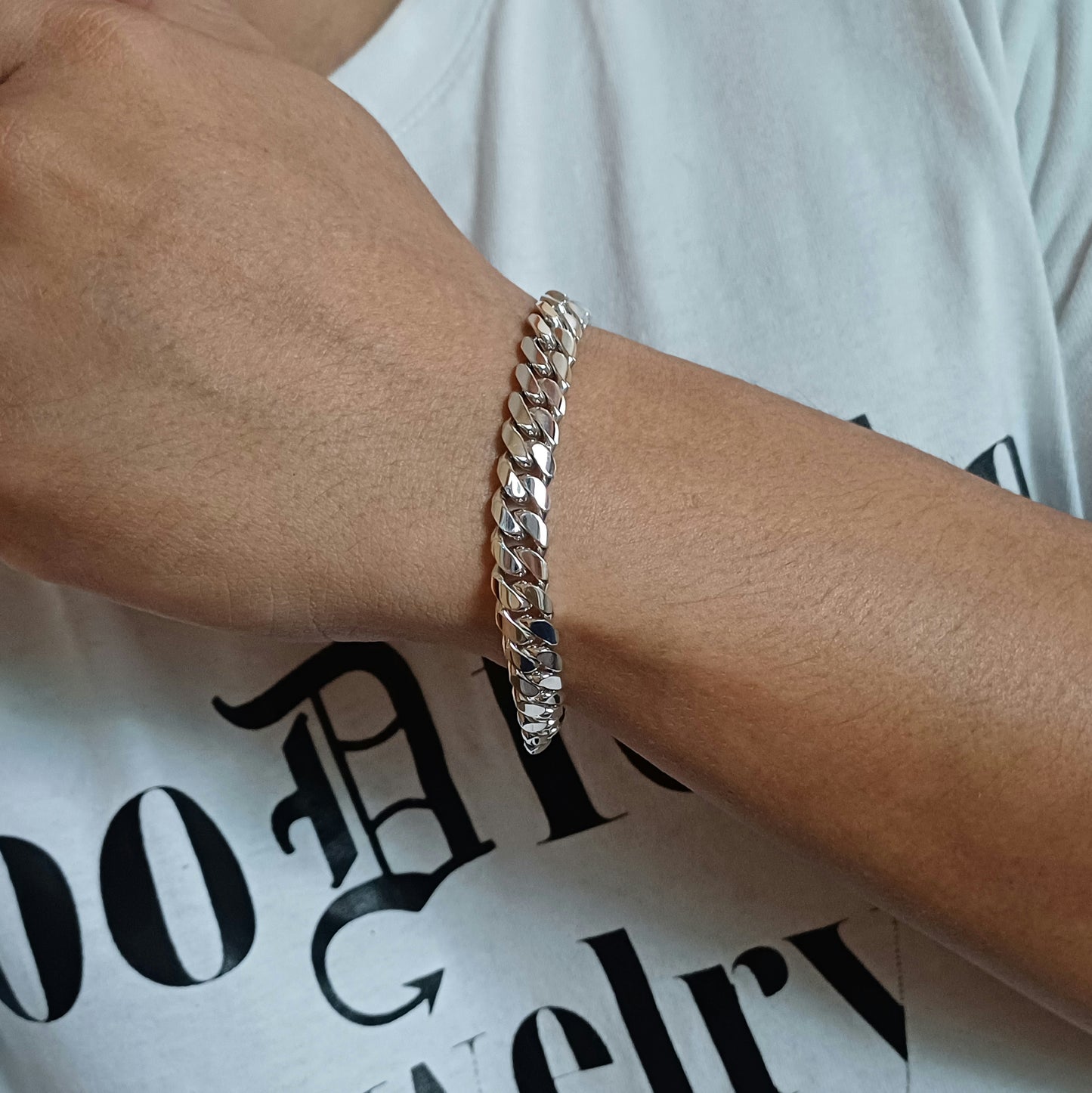 8MM Mexican Cuban Link Bracelet