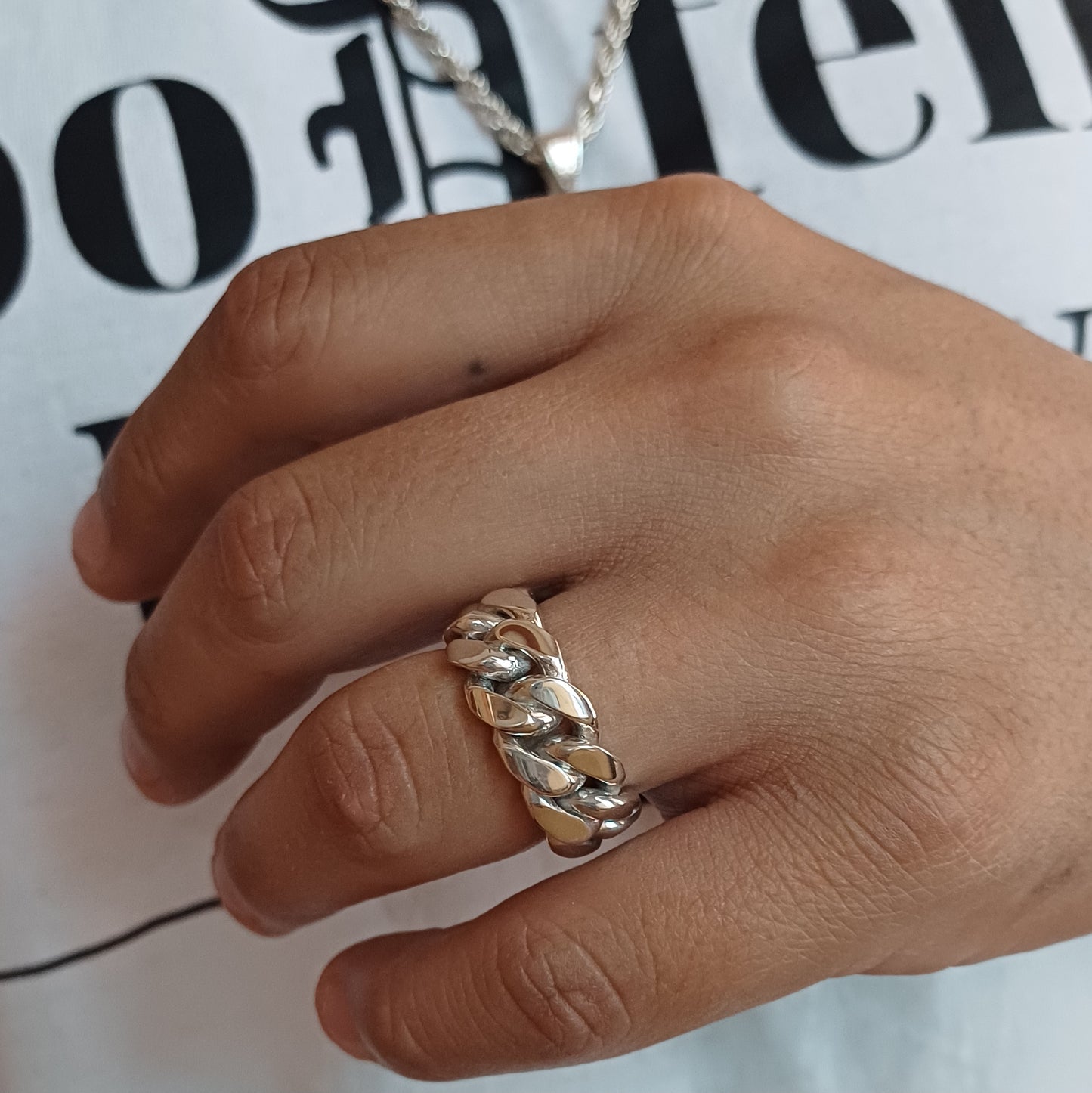 10MM Mexican Cuban Link Ring