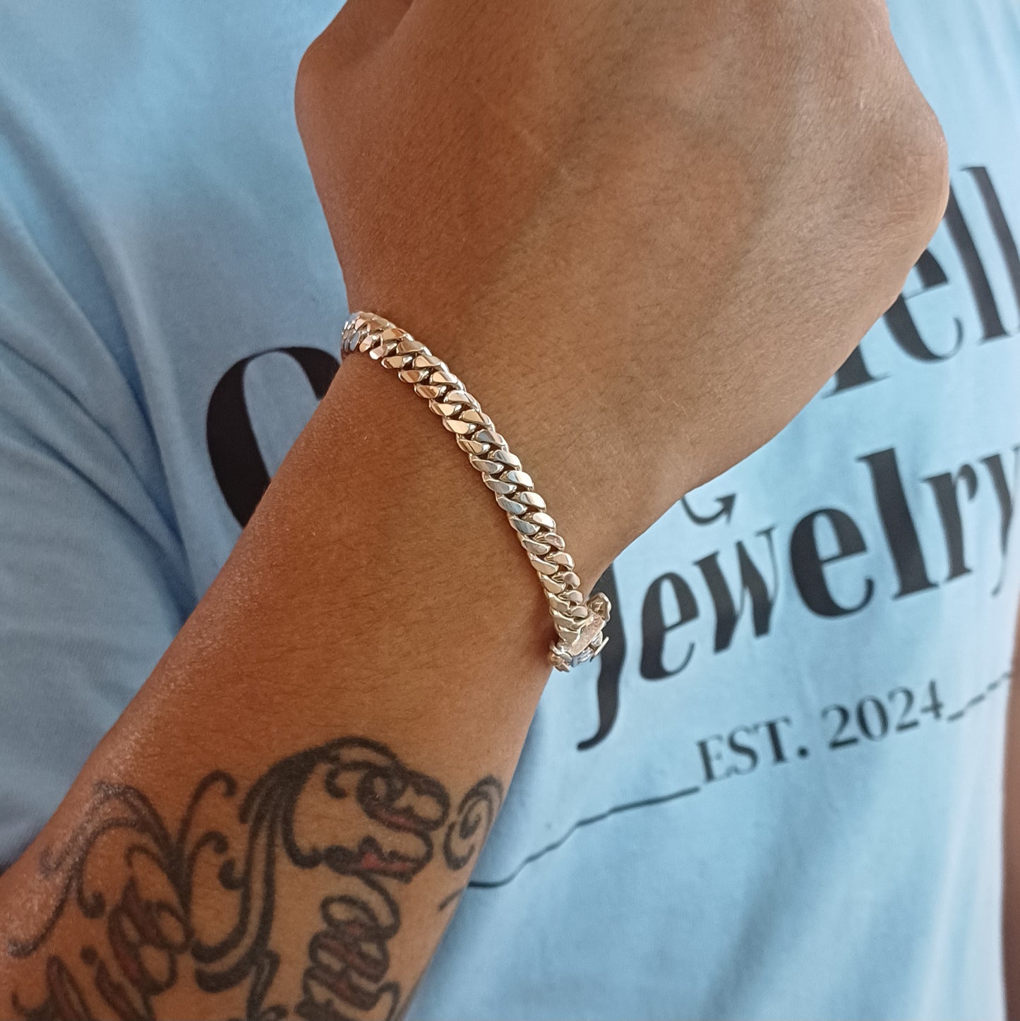 6mm Mexican Cuban Link Bracelet