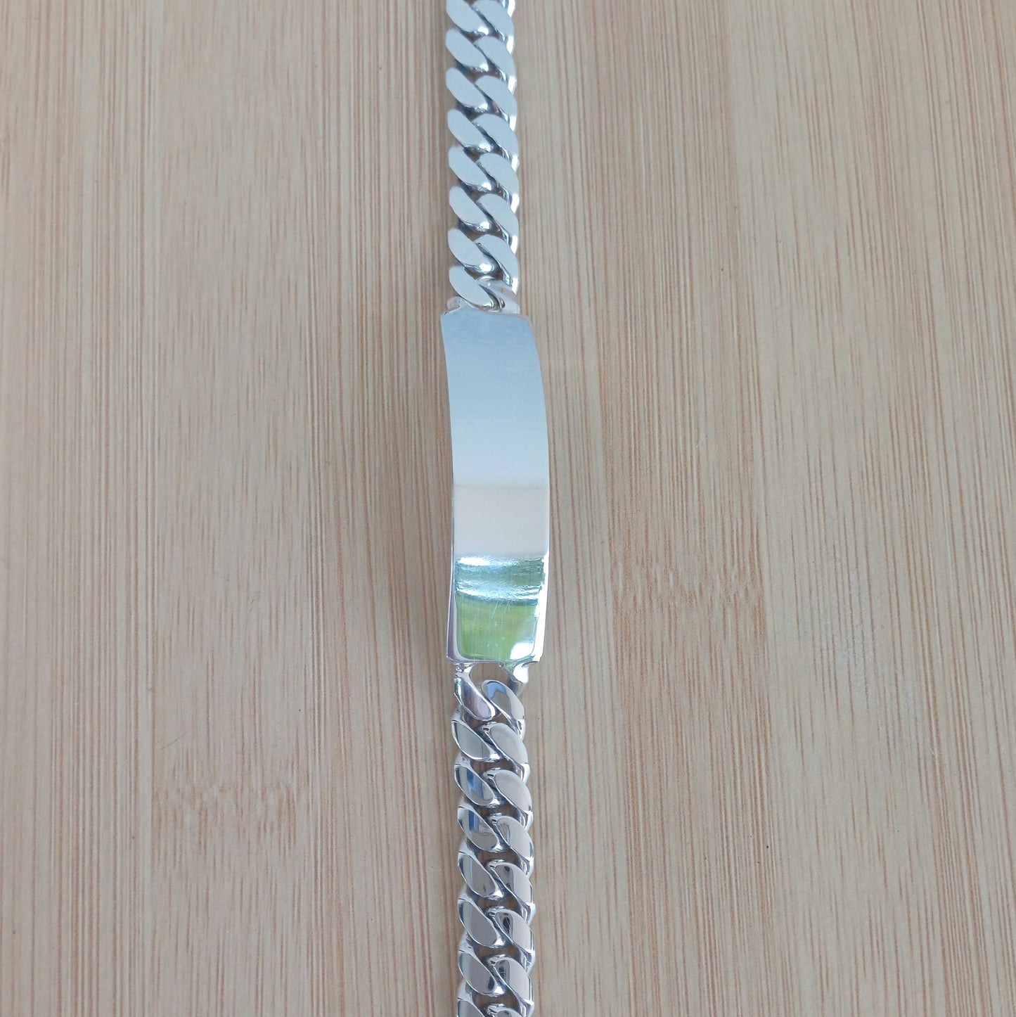 10mm Mexican Cuban Link Bracelet I.D.