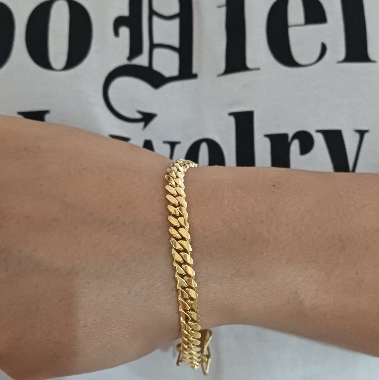 6mm Mexican Cuban Link Bracelet 10K