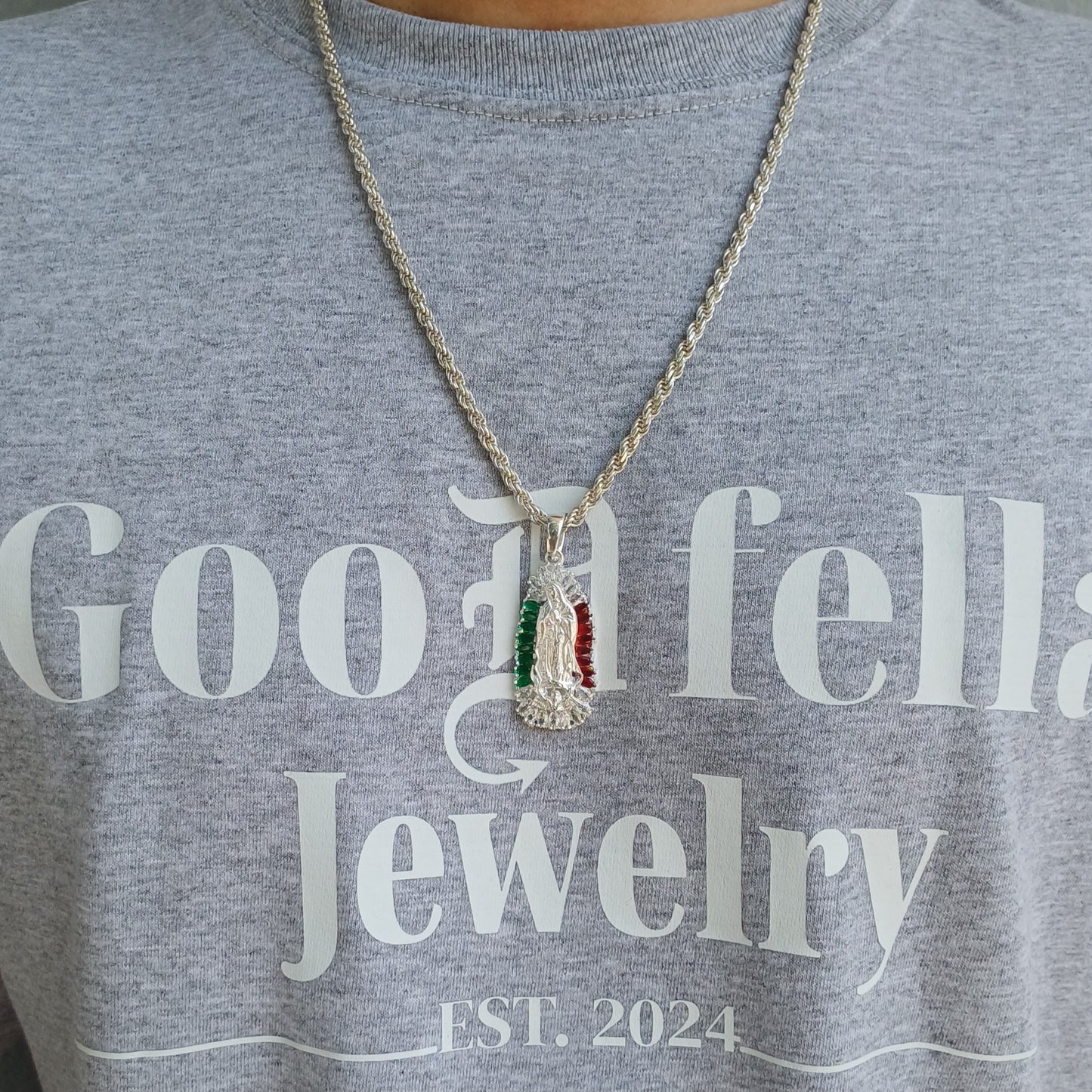 Virgen de Guadalupe tri color