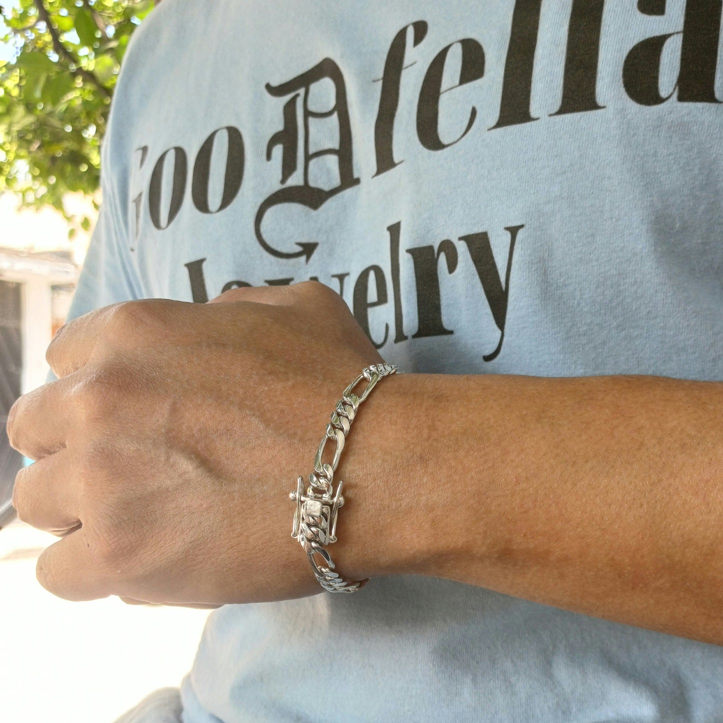 6mm Figaro Link Bracelet